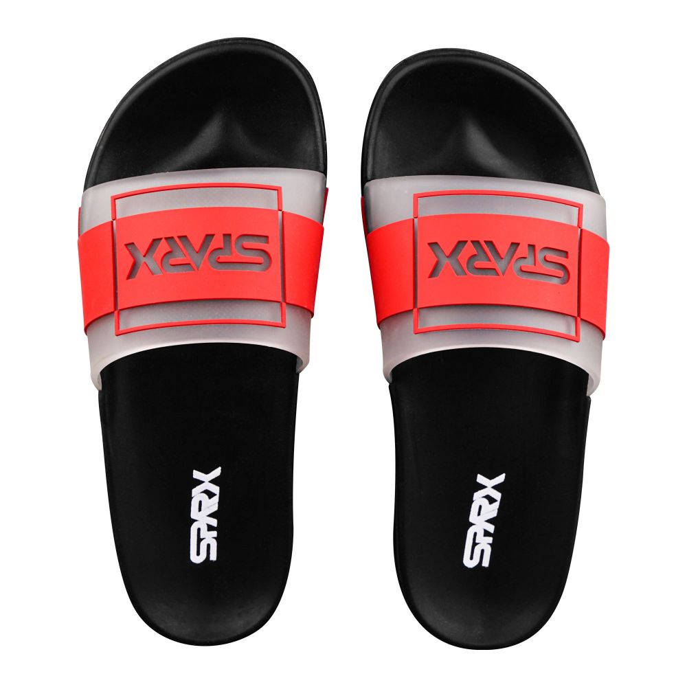 Bata Men's Rubber Sparx Sliders, For Home & Casual Wear, Red, 8775366