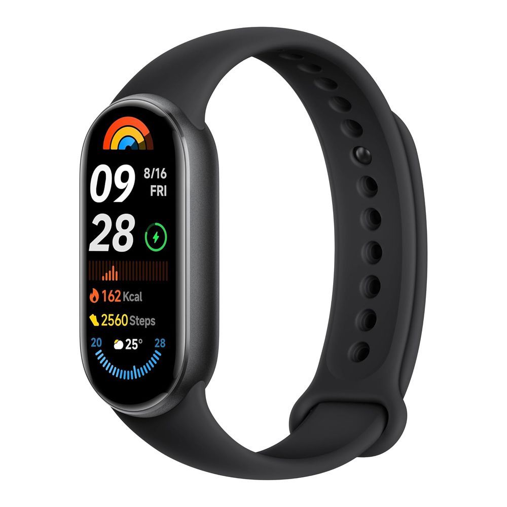 Xiaomi 1.62" Amoled Display Smart Band 9, Water-Resistant, Midnight Black, M2345B1