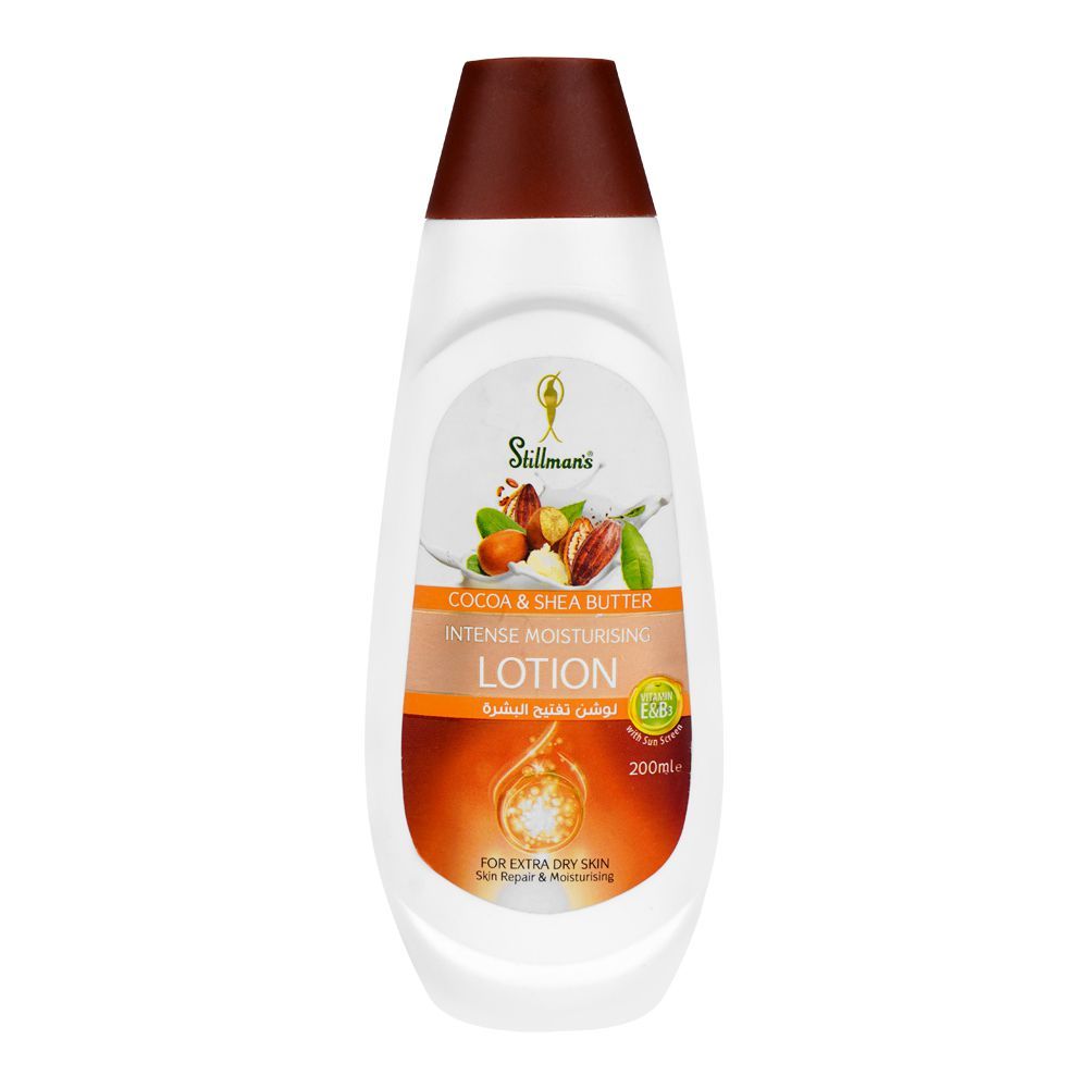 Stillman's Cocoa & Shea Butter Intense Moisturizing Lotion, For Extra Dry Skin, 200ml