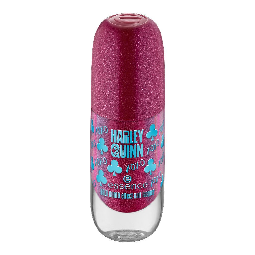 Essence Harley Quinn Hold Bomb Effect Nail Polish/Lacquer, 8ml, 01 Xoxo