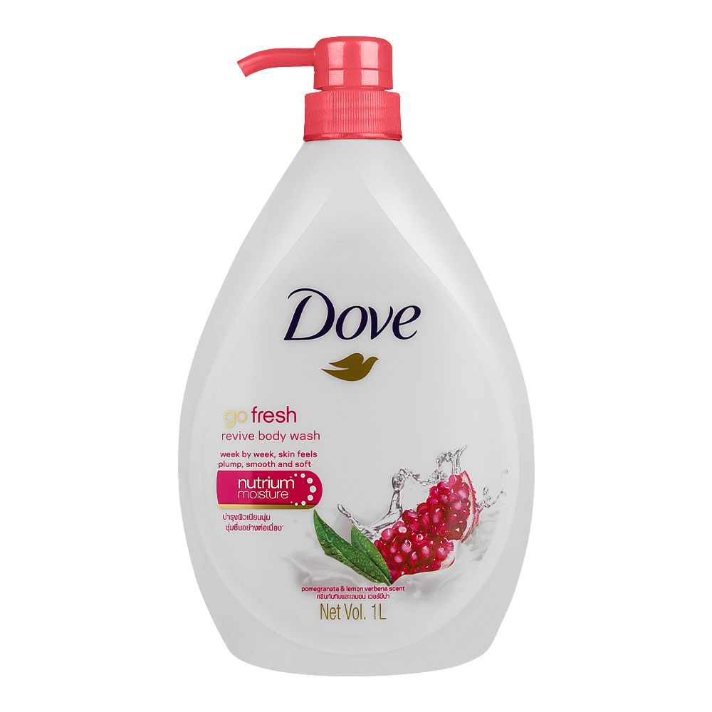 Dove Go Fresh Revive Pomegranate & Lemon Verbena Body Wash, 1000ml