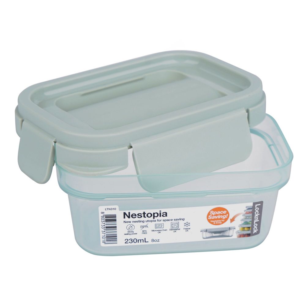 Lock & Lock Nestopia Plastic Container, 230ml Capacity, LLLTN310