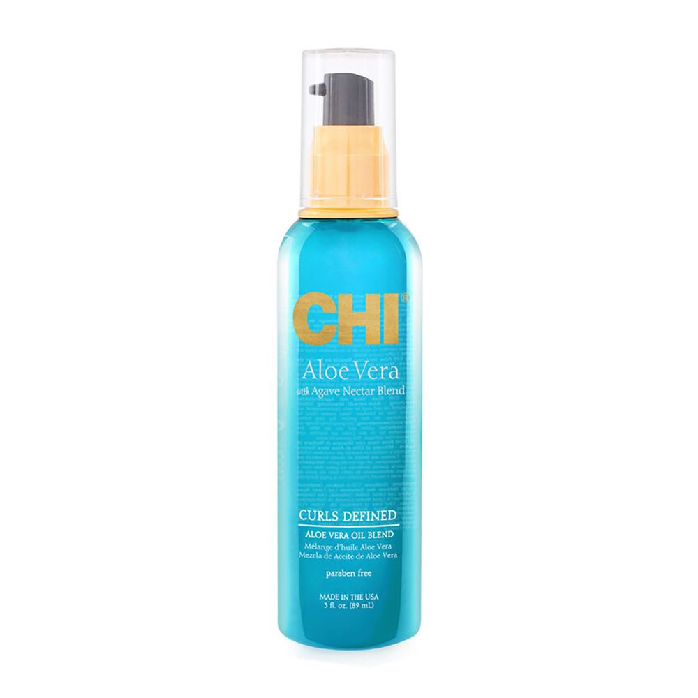 CHI Aloe Vera With Agave Nectar Blend Curls Defined Hair Oil, Paraben Free, 89ml