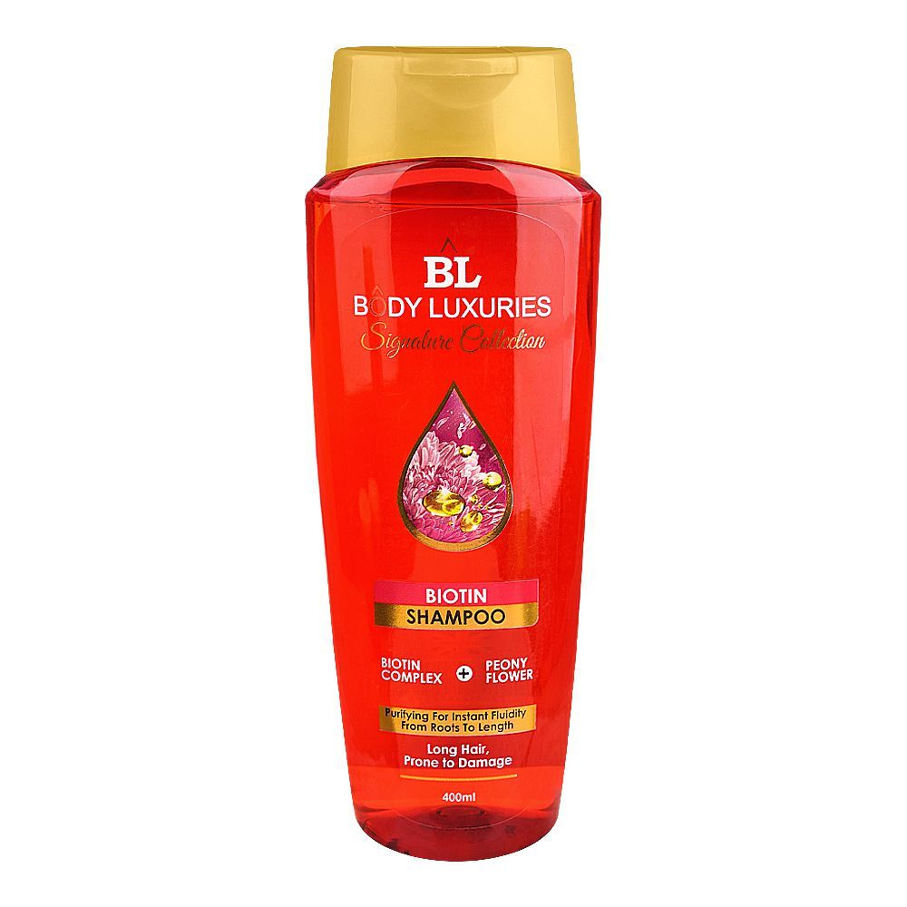 Body Luxuries Signature Collection Biotin Shampoo, For All Hair Types, 400ml