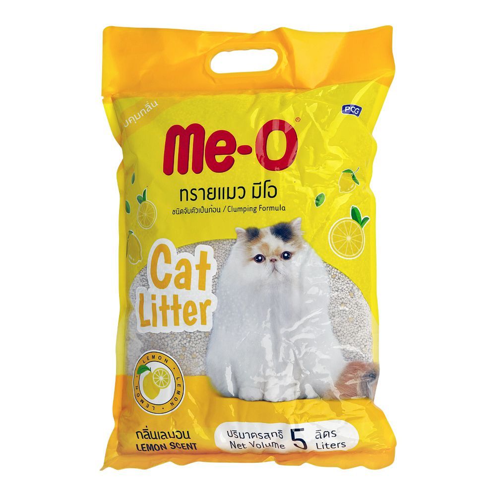 Me-O Cat Litter Lemon Scent, 5 Liters