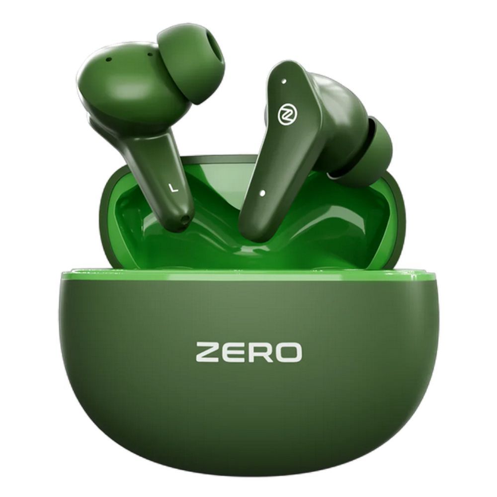 Zero Thunder Z Wireless Earbuds, IPX4 Water Resistant, Forest Green