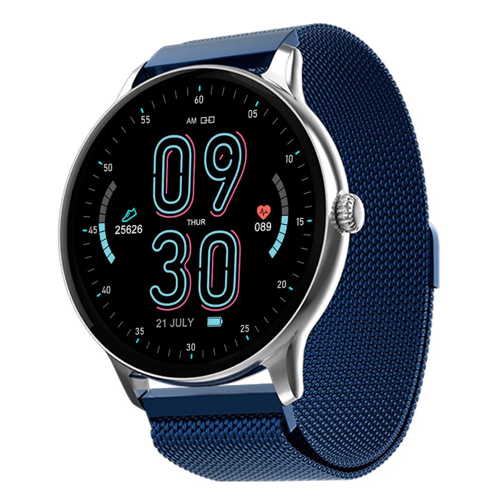 Zero 1.39" TFT HD Display Drip Smart Watch, IP67 Water Resistant, Blue