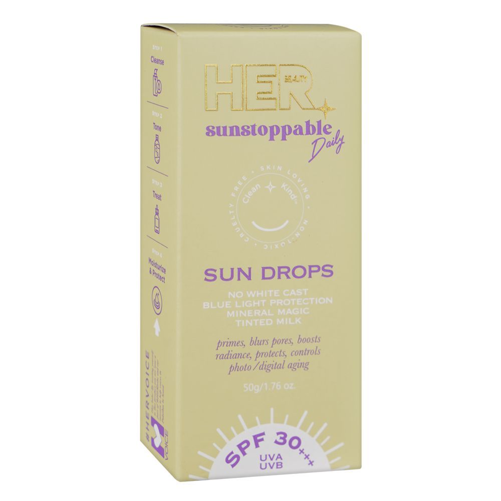 Her Beauty Sunstoppable Daily Sun Drops, SPF30+++, 50g