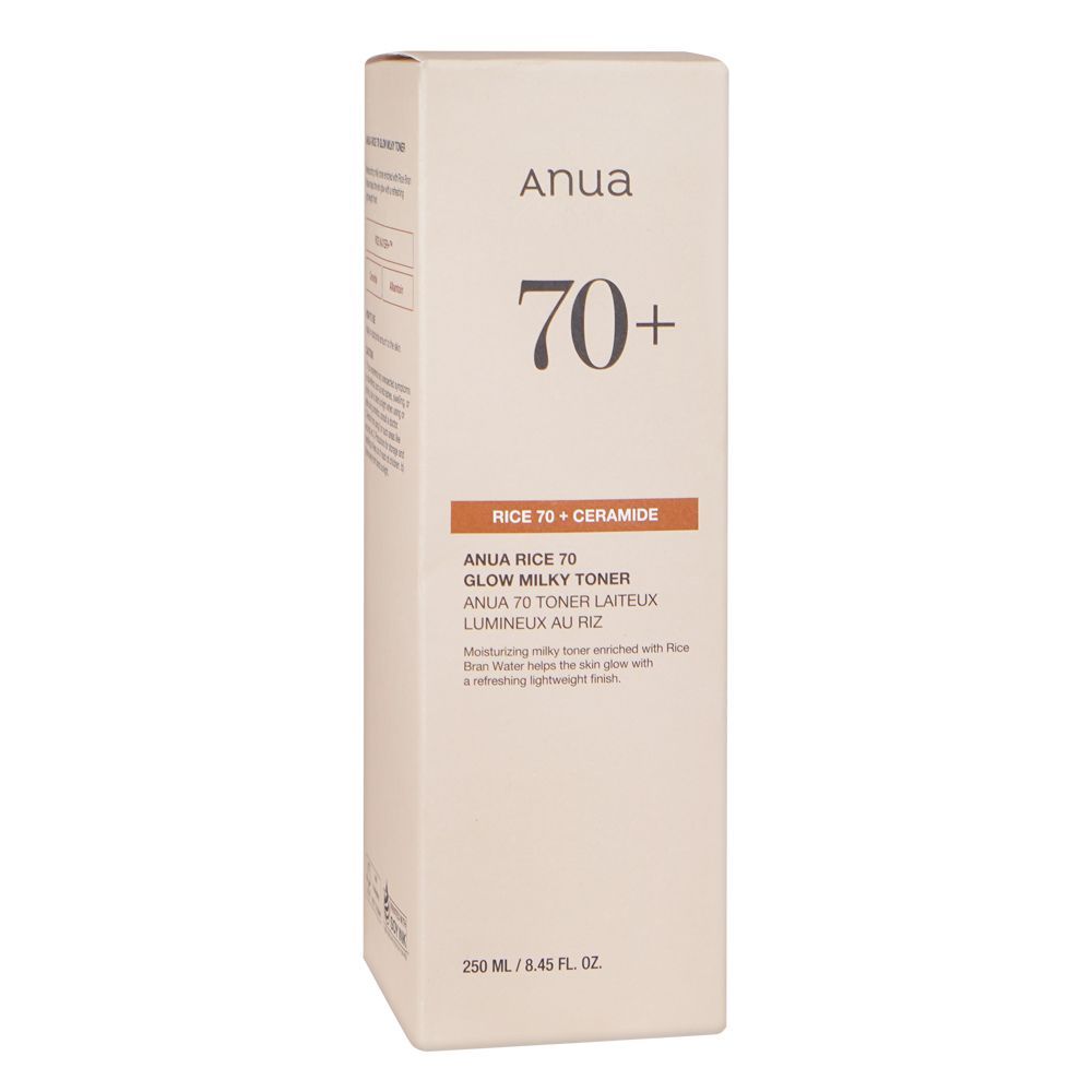 Anua Rice 70+Ceramide Glow Milky Toner, For Glass Skin, 250ml