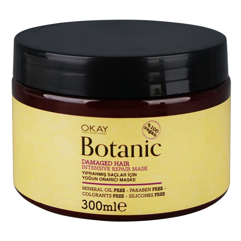  Okay Professionel Botanic Intensive Repair Hair Mask, For Damaged Hair, 300ml