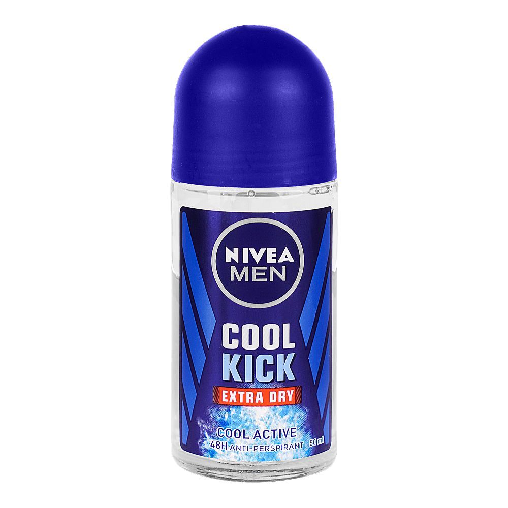 Nivea Men 48H Cool Kick Extra Dry Cool Active Roll On 50ml
