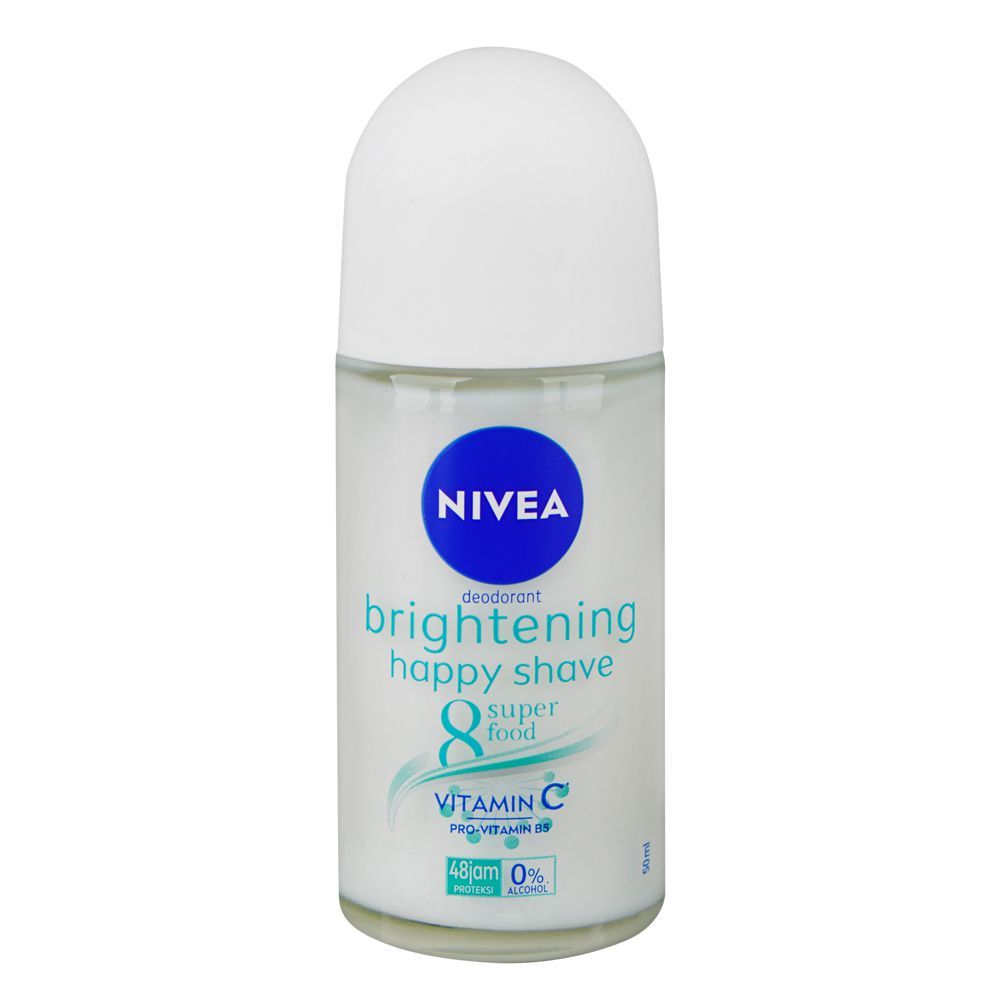 Nivea Brightening Happy Shave Vitamin C Deodorant Roll-On, 50ml