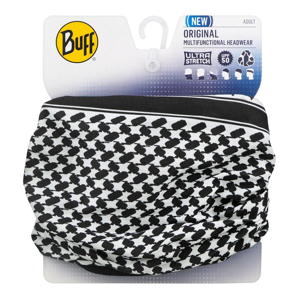 Buff Original Ultra Stretch Shemagh 15 Multifunctional Headwear, Black & White, BF122407999