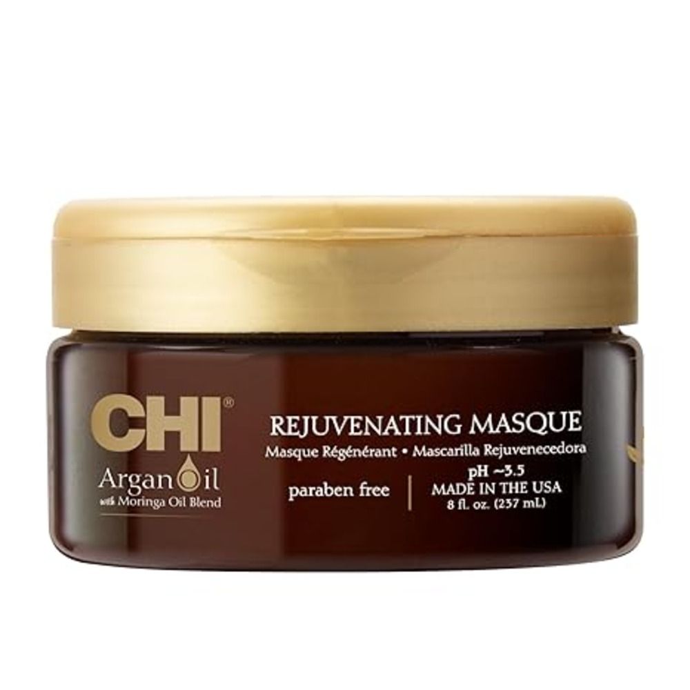 CHI Argan Oil Rejuvenating Hair Mask, Paraben Free, For Damaged Hair, 237ml