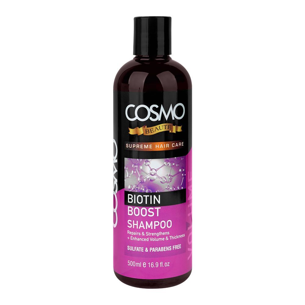 Cosmo Beaute Biotin Boost Volume Shampoo, Sulphate & Paraben Free, 500ml