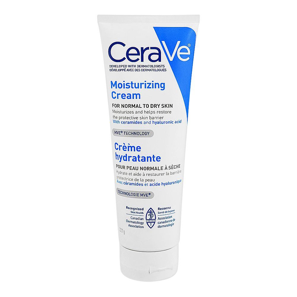 CeraVe Hyaluronic Acid Moisturizing Cream, For Normal To Dry Skin, 227g