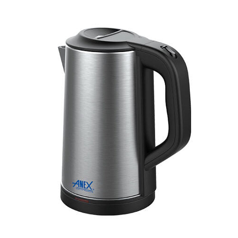 Anex Deluxe Electric Kettle, 2500ml Capacity, 1500W, Black & Silver, AG-4058