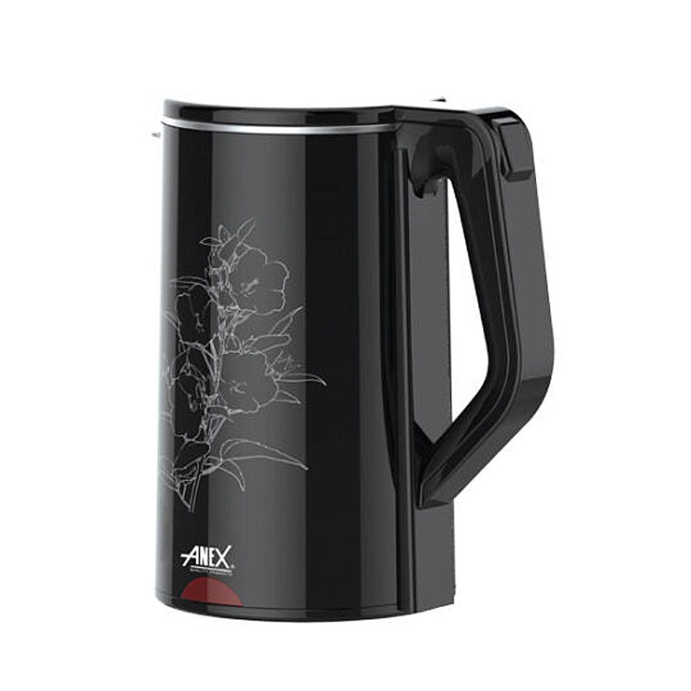 Anex Deluxe Electric Kettle, 1500ml Capacity, 1500W, Black, AG-4057