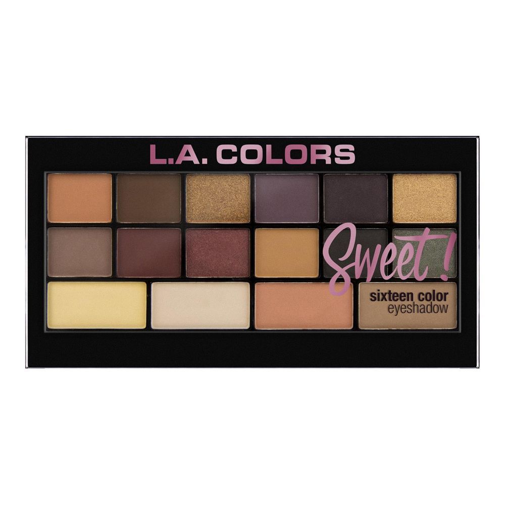 L.A. Girl Sweet! Eyeshadow Palette, 16 Shades, C30468 Seductive