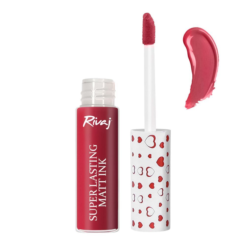 Rivaj UK Super Lasting Matt Ink Lip Gloss, 3ml, No. 04