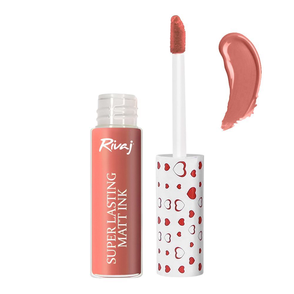 Rivaj UK Super Lasting Matt Ink Lip Gloss, 3ml, No. 10