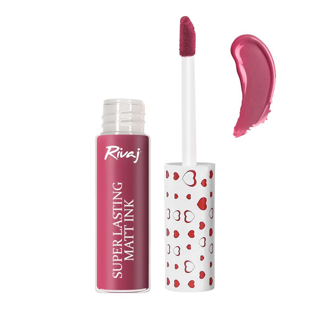 Rivaj UK Super Lasting Matt Ink Lip Gloss, 3ml, No. 13