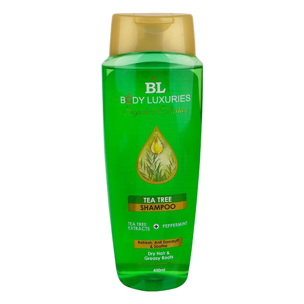 Body Luxuries Signature Collection Tea Tree Shampoo, For Dry Hair, 400ml