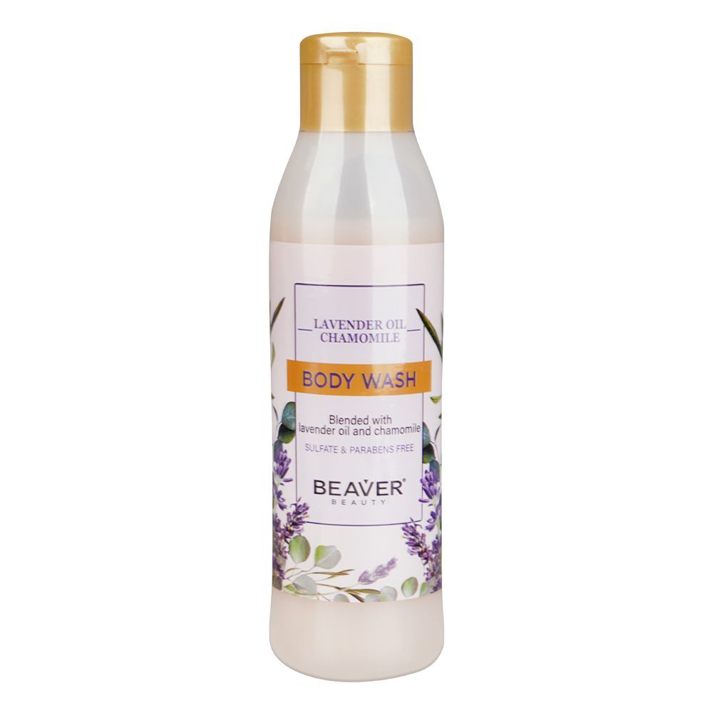 Beaver Lavender Oil and Chamomile Body Wash, Sulphate & Paraben Free, 258ml