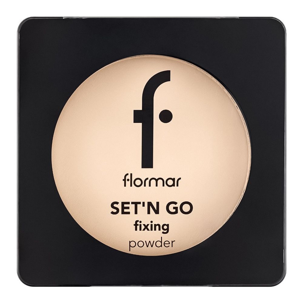 Flormar Set'N Go Fixing Powder, Pressed Setting Powder, 9.5g, 002 Honey