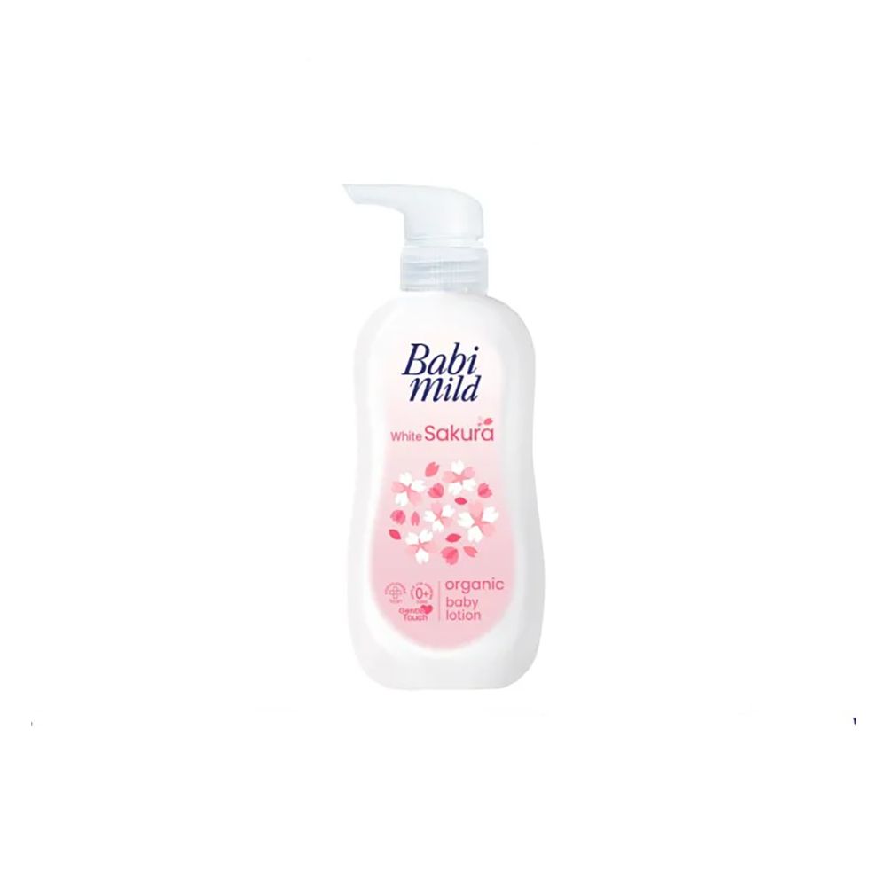 Babi Mild White Sakura Organic Baby Lotion, 350ml