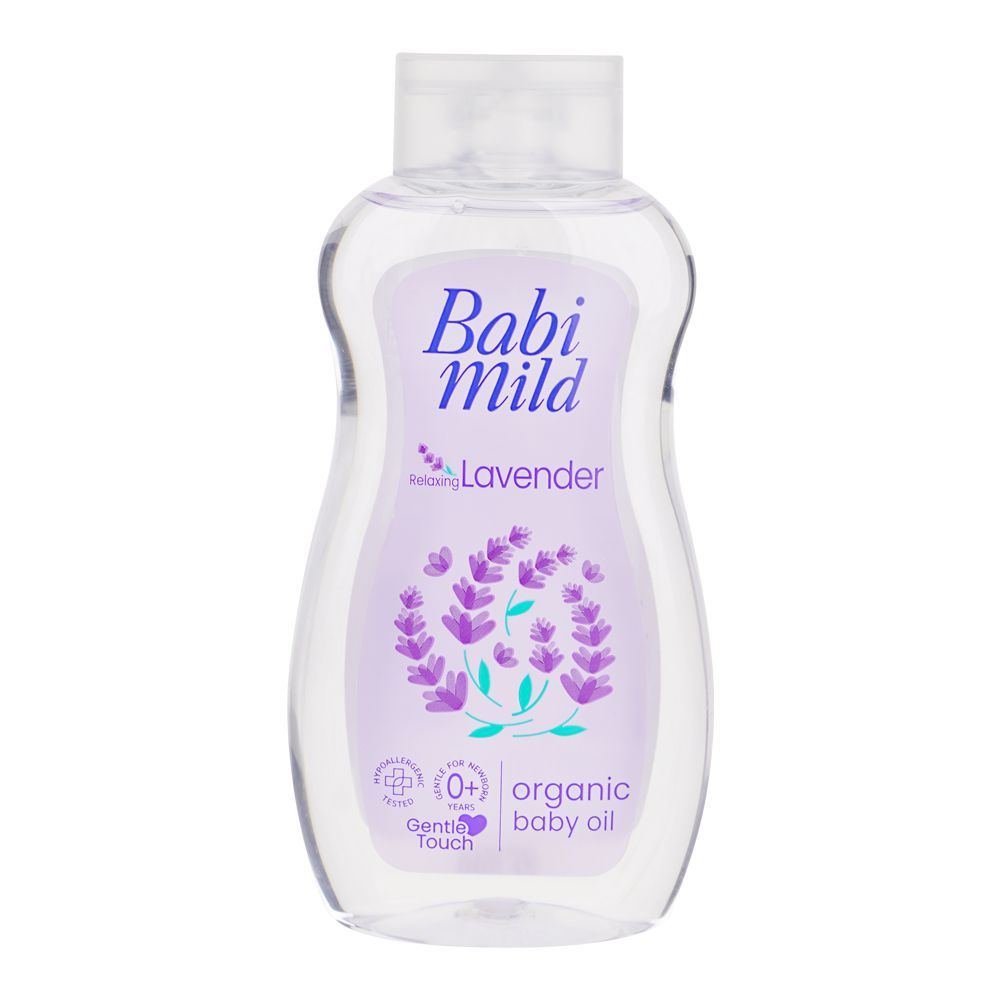 Babi Mild Lavender Organic Baby Oil, For 0+ Years, 200ml