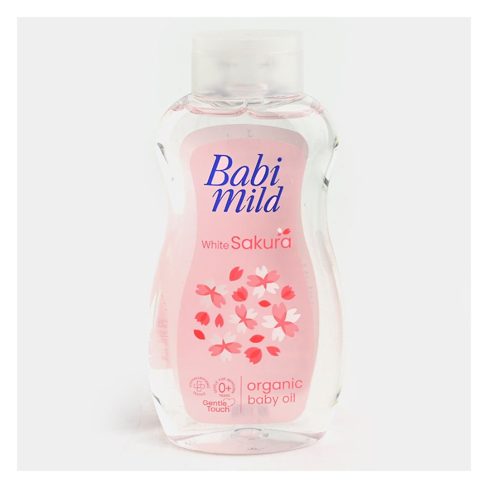 Babi Mild White Sakura Organic Baby Oil, 200ml