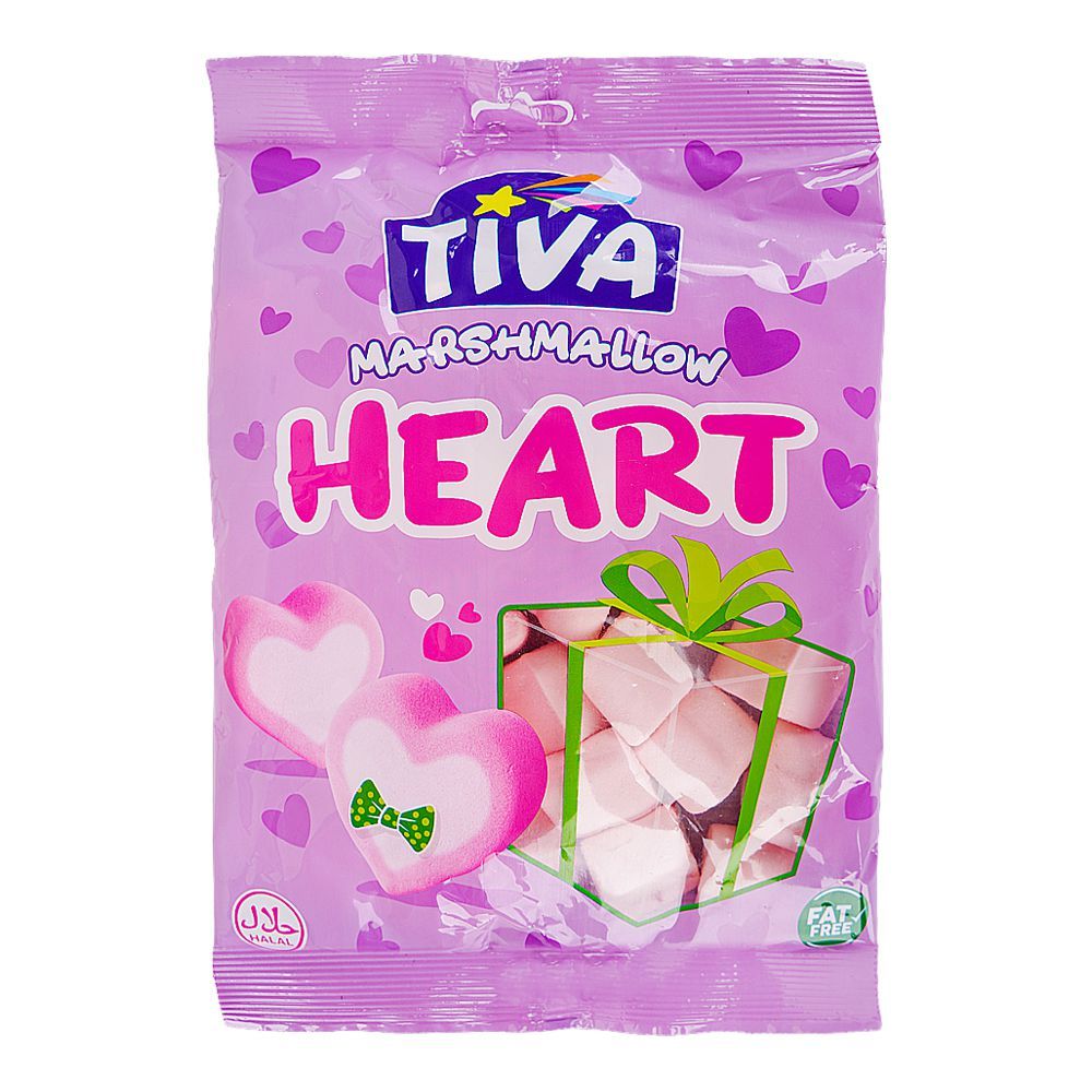 Tiva Heart Marshmallow, 140g