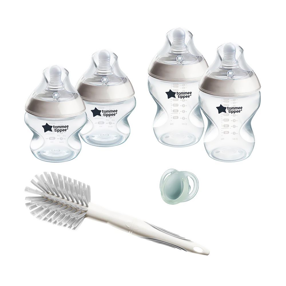 Tommee Tippee Natural Start Newborn Starter Set, For 0 Months+, 6-Pack, 423917