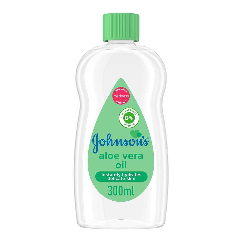 Johnson's Aloe Vera Baby Oil, 300ml