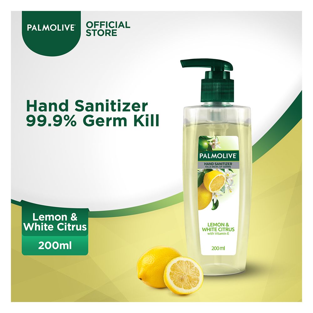 Palmolive Lemon & White Citrus With Vitamin E Hand Sanitizer, 200ml