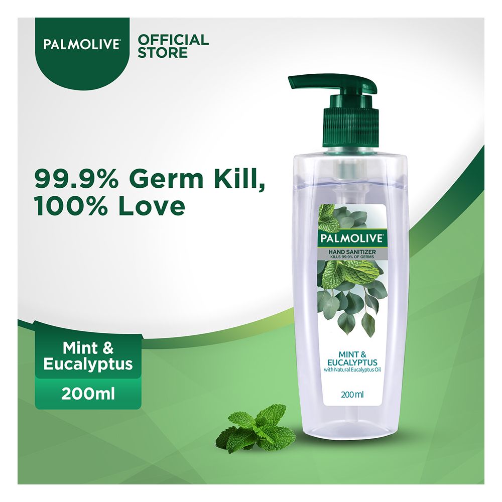 Palmolive Mint & Eucalyptus With Natural Eucalyptus Oil Hand Sanitizer, 200ml