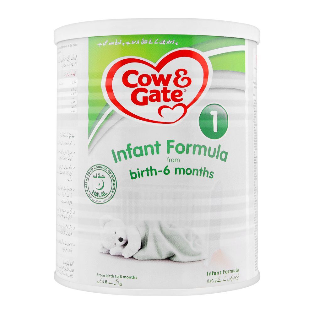 Cow & Gate Infant Formula No. 1, Birth to 6 Months, 400g, Tin