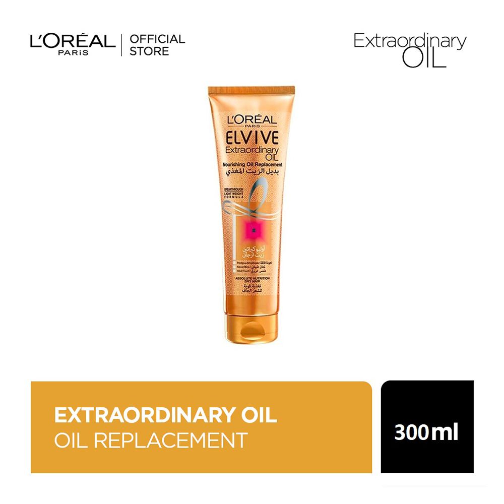 L'Oreal Paris Elvive Extraordinary Oil Nourishing Oil Replacement, For Dry Hair, 300ml