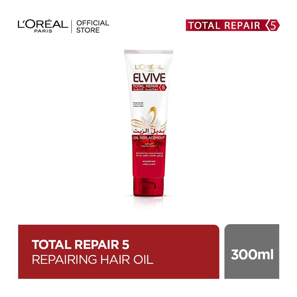 L'Oreal Paris Elvive Total Repair 5 Oil Replacement, For Damaged Hair, 300ml