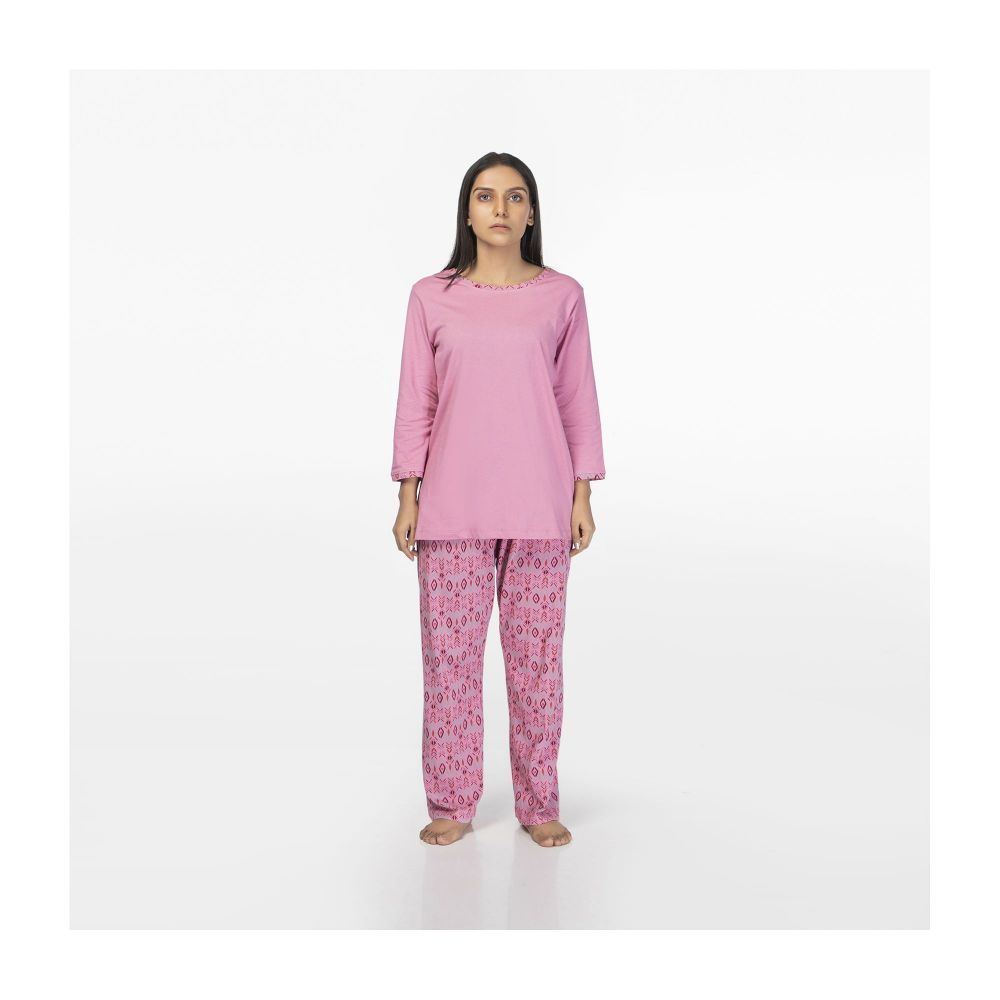 IFG Loungewear Pajama Set For Women, Pink, PS-102