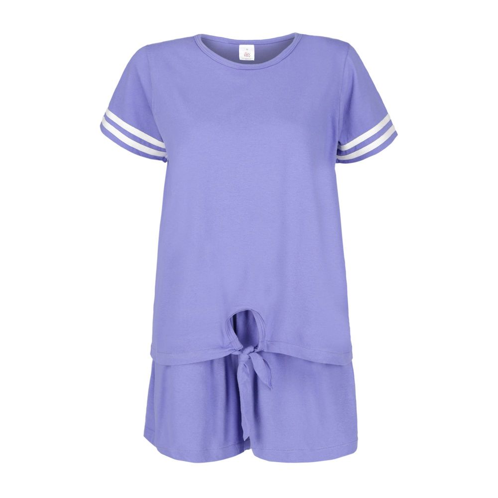 IFG Knitted Cotton Pajama Set, Purple, PS-114