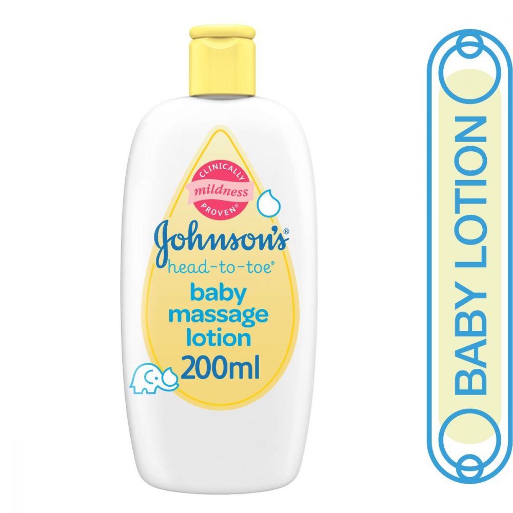 Johnson's Head-To-Toe Baby Massage Lotion, 200ml