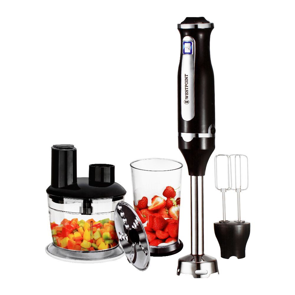 West Point Deluxe Hand Blender, Mixer + Whipper + Chopper, WF-9916