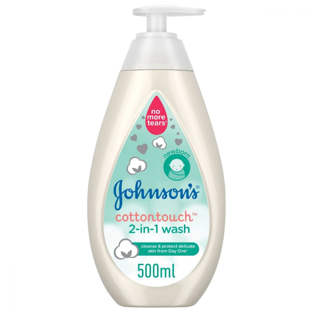 Johnson's Cotton Touch 2-in-1 Baby Wash, 500ml