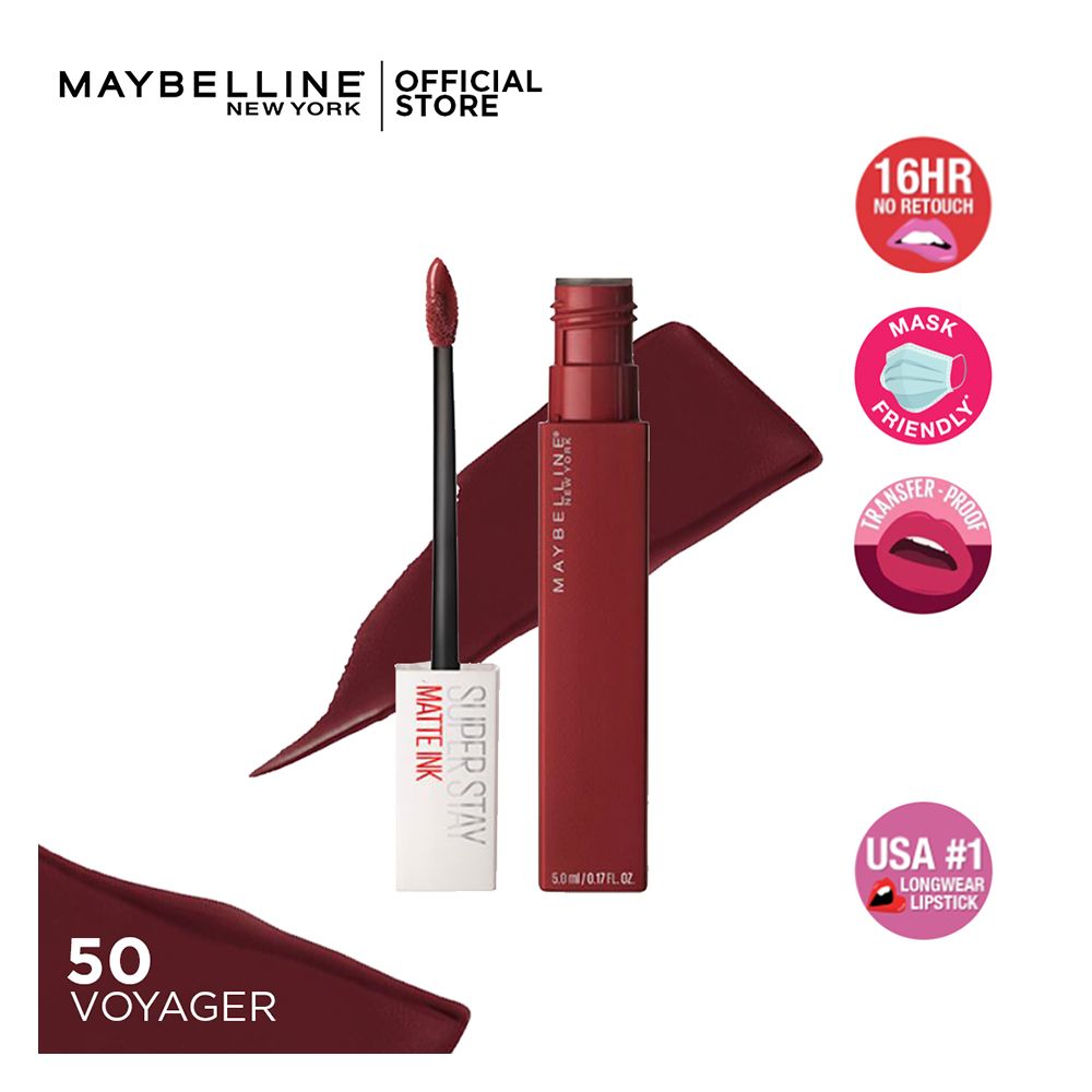 Maybelline New York Superstay Matte Ink Lipstick, 50 Voyager