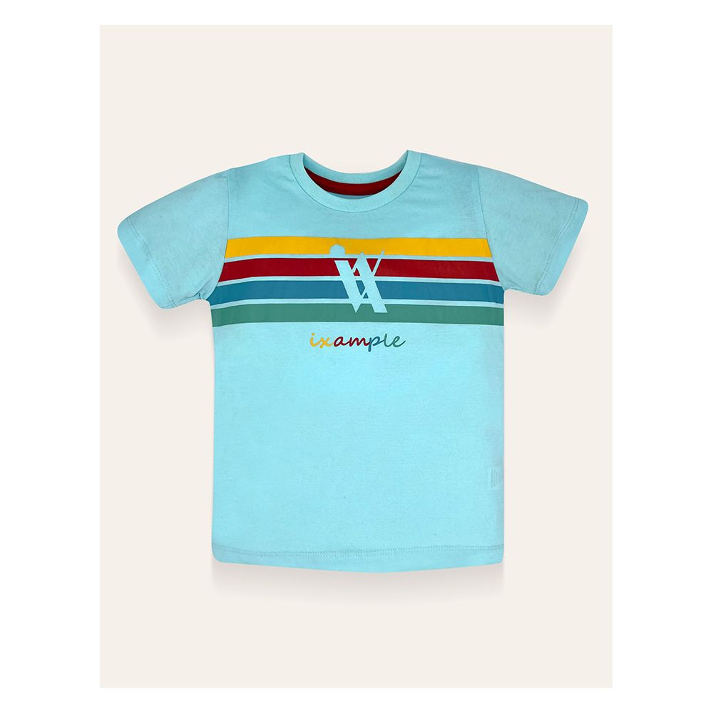 IXAMPLE Boys IX Printed Tee, Aqua, IXSBTS 54012