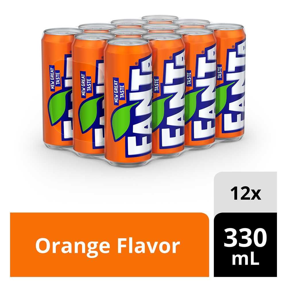 Fanta Orange Local 330ml, 12 Pieces