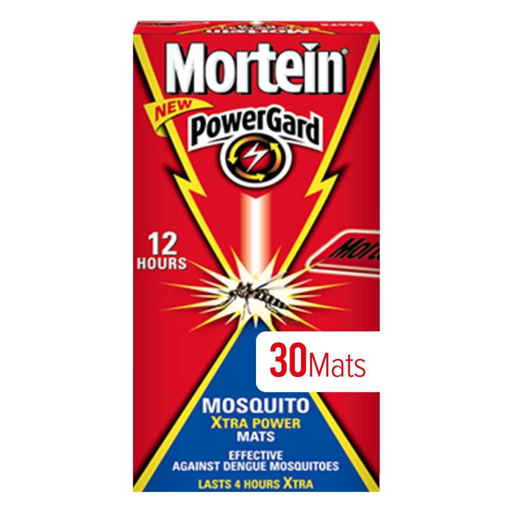 Mortein PowerCard Mosquito Mats, Deep Reach Action, 30-Pack