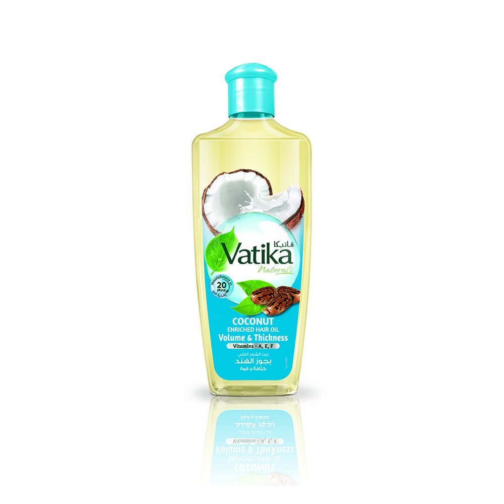 Dabur Vatika Naturals Volume & Thickness Coconut Enriched Hair Oil, 200ml